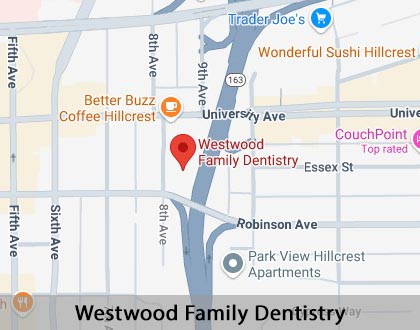 Map image for Dental Anxiety in San Diego, CA